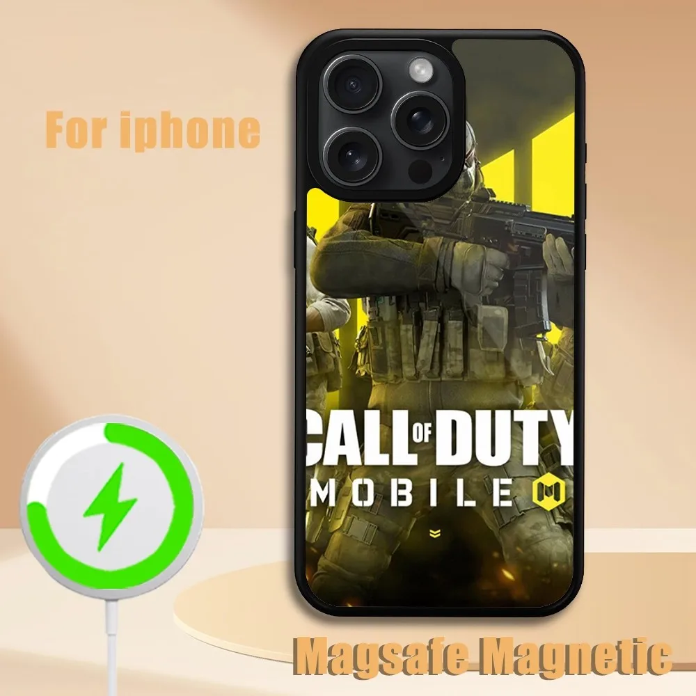Чехол для телефона Game Call of Duty iPhone 11 12 13 14 15 Plus Pro Max Magsafe магнитный чехол