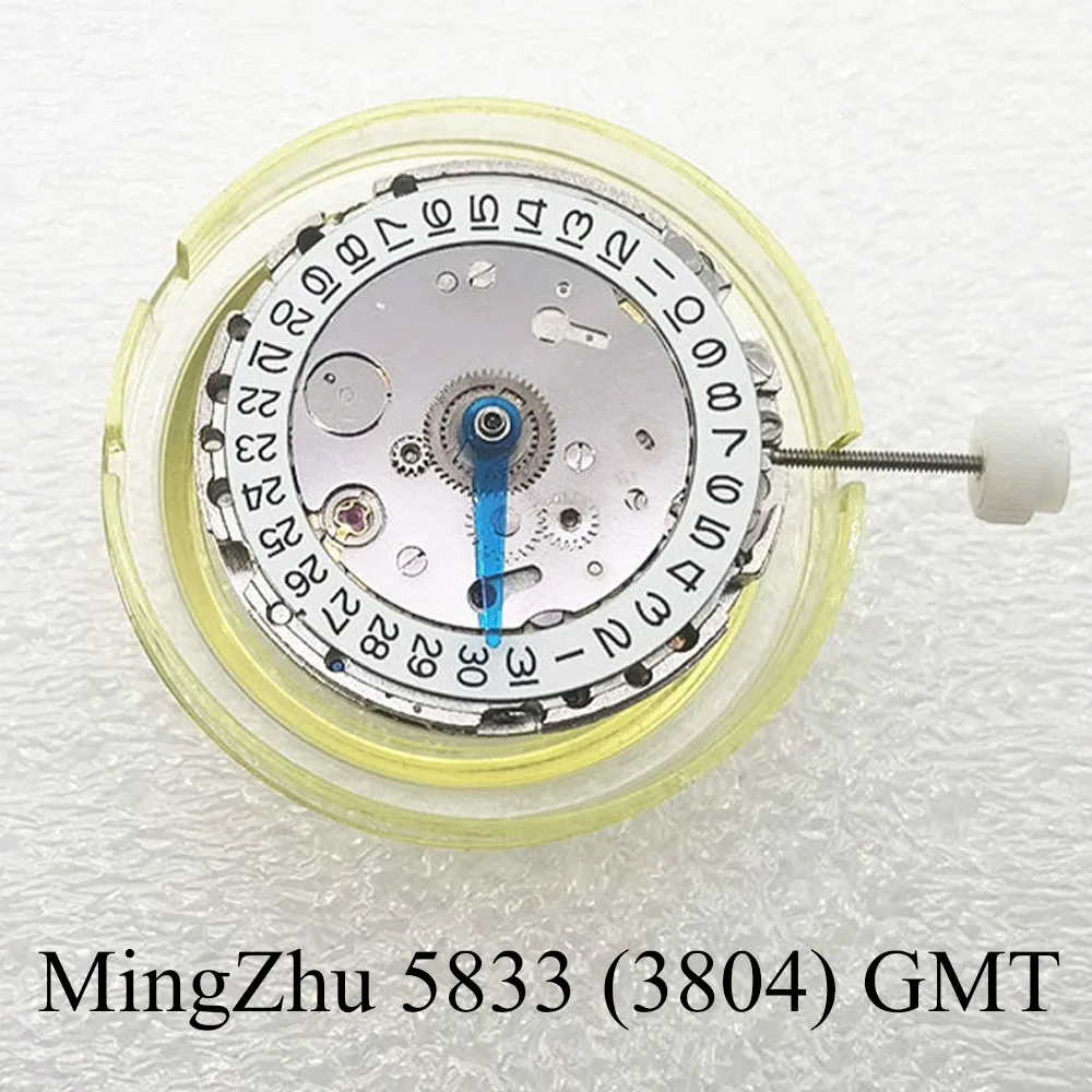 Reloj con movimiento automático para hombre, pulsera mecánica con fecha GMT, compatible con Parnis DG MingZhu 5833 (3804)