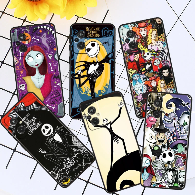 

The Nightmare Before Christma Phone Case For Xiaomi Redmi A1 12C 11A 11 10C 10 9T 9AT 9A 10A 9C 9 8A 8A 7A 7 Plus Black Cover