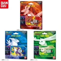 bandai genuine digimon adventure digivice bracelet anime figures wormmon guilmon terriermon renamo dim card collect toys gifts