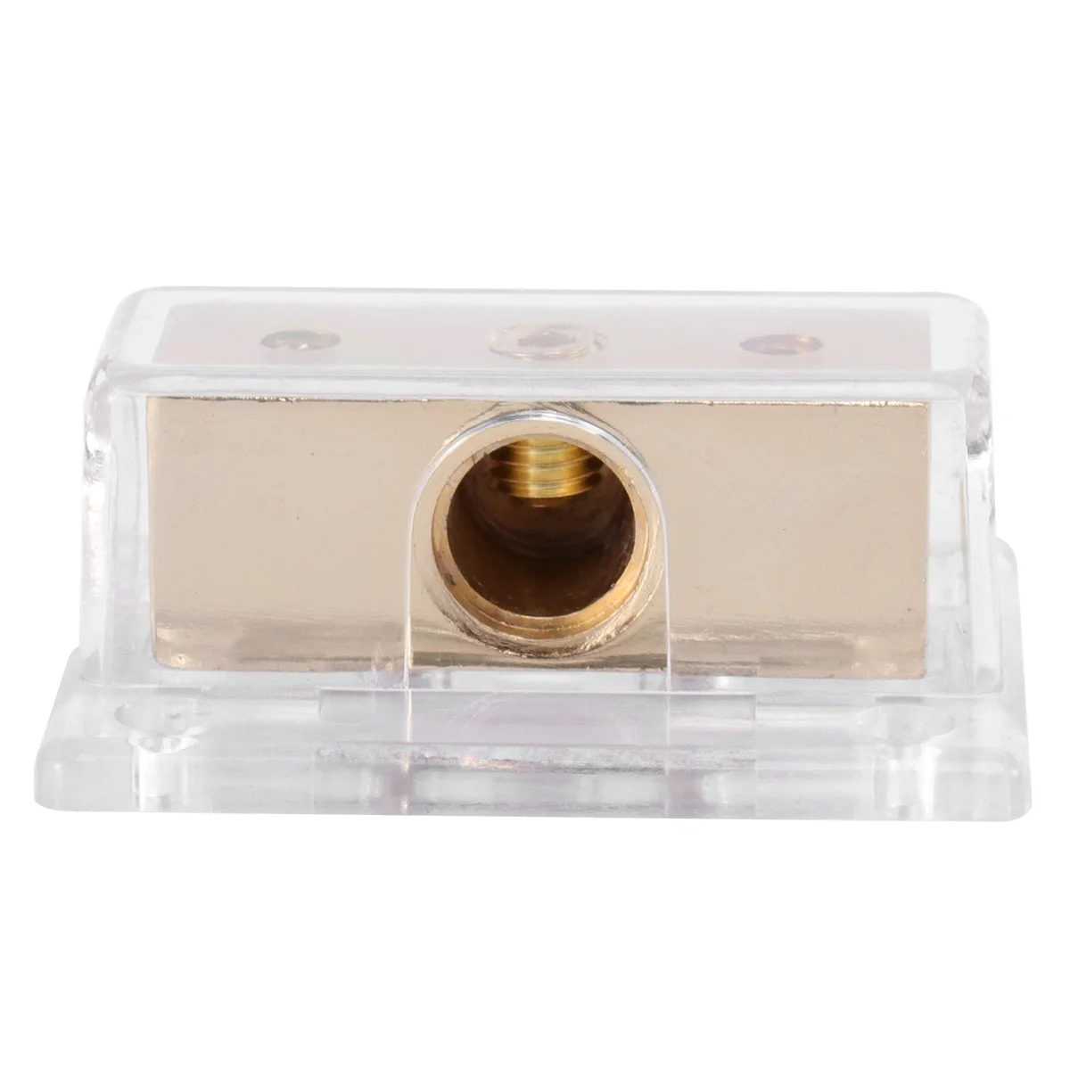 

1PC Car Audio Ground Divider Car Audio Fuse Holder Car Gold Plated Fuse Tube Car Audio Ground Adapter Junction Box Car Audio