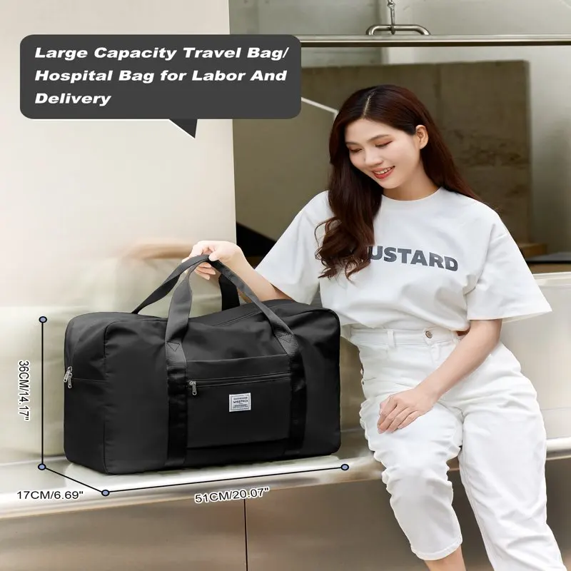 For Spirit Airlines Personal Item Bag 18x14x8 Travel Duffel Bag Underseat Large Foldable Carry-on Luggage for Women Men Weekende