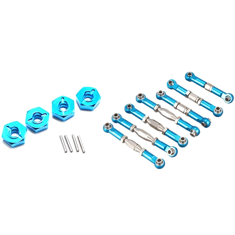 

7 шт. 1/14 детали для автомобиля с дистанционным управлением, металлическая связь тяга сервопривода, набор рулевых тяжек и 4 металлических ком...
