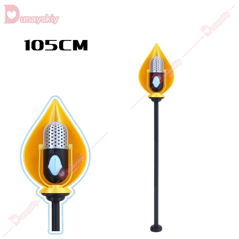 Аниме ALastor Косплей персонал отеля микрофоны 3D ПВХ тростник Золотой реквизит