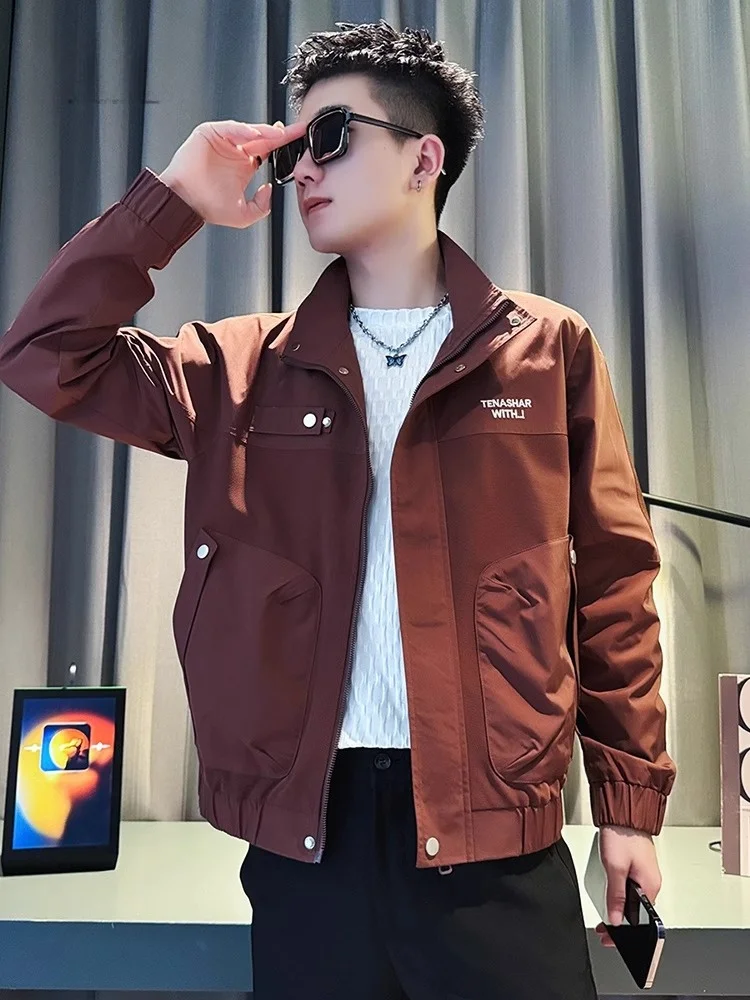 Высококлассная мужская верхняя одежда весна и осень 2024 новая зимняя модная