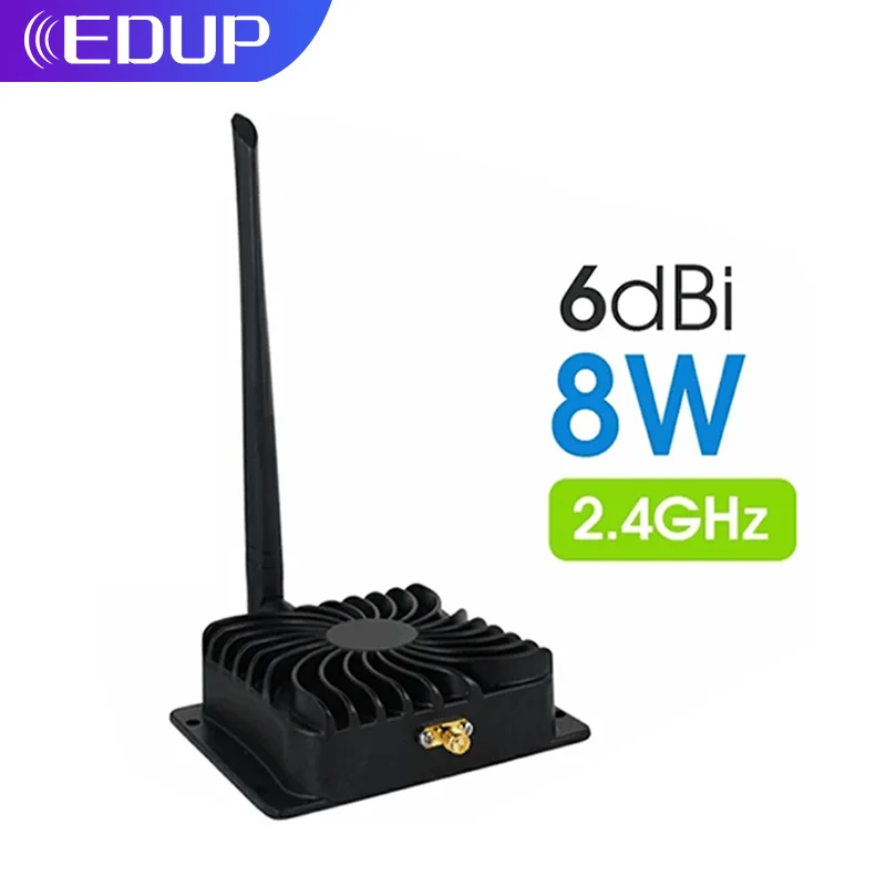 EDUP 8W 2.4GHz WiFi amplificatore di potenza Extender 5GHz 5W ripetitore di segnale Wireless Range ripetitore per wi-fi Router accessori Antenna