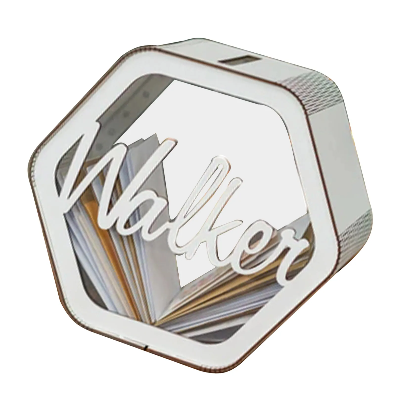 

Wooden Wedding Card Box Acrylic Wooden Storage Piggy Banks Clear Hexagon Home Weddings Decor