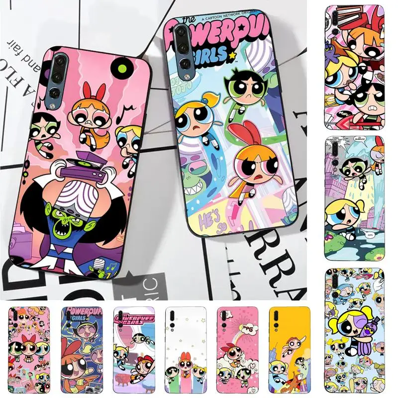 

Anime The P-Power-puffS G-Girls Phone Case For Huawei P 8 9 10 20 30 40 50 Pro Lite Psmart Honor 10 lite 70 Mate 20lite