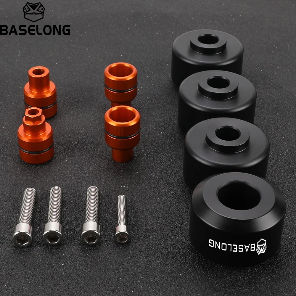 Фото Для мотоциклов KTM DUKE 125 200 250 390 2012-2016, 2018-2026: Защита передней и задней вилки, рамы и колес от падений (слайдеры) №4