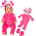 Кукольная одежда для детей 43 см кукла для новорожденных милый Кот Толстовка Комплект для 40 см кукольная куртка зимняя одежда