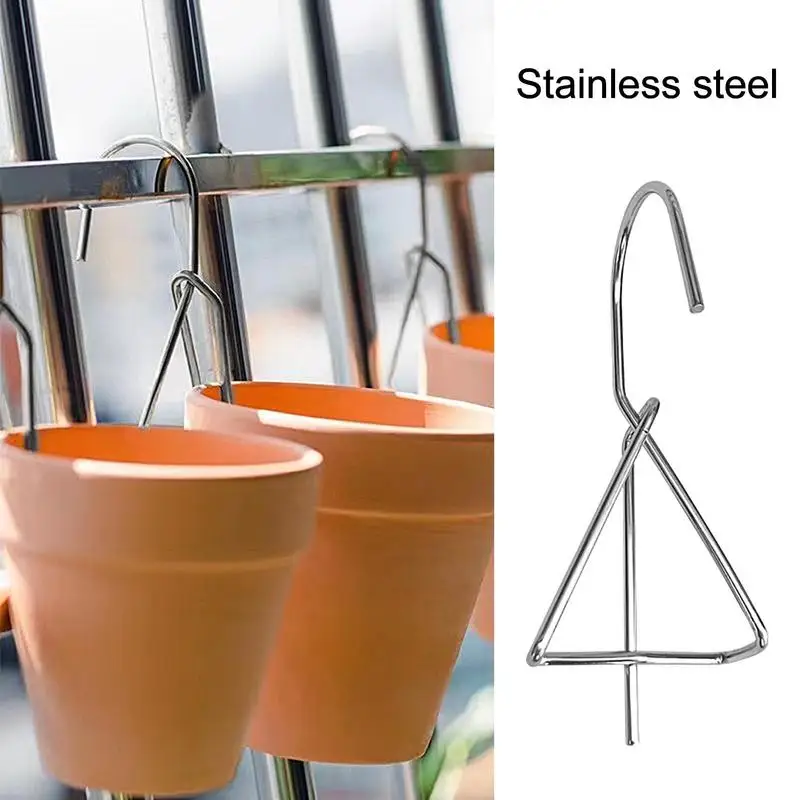 

Terracotta Pots Hangers Wall Clay Pot Hanger Hook For 4-7in Terracotta Pot Anti-Rust Iron Planter Hanger For Hanging Flower Pot