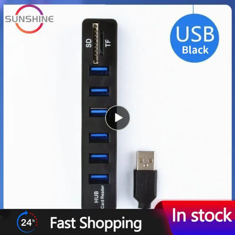 

Computer Accessories Power Adapter Docking Station 8-port Divider Multi Splitter Adapter Mutifunctional Portable Usb Hub