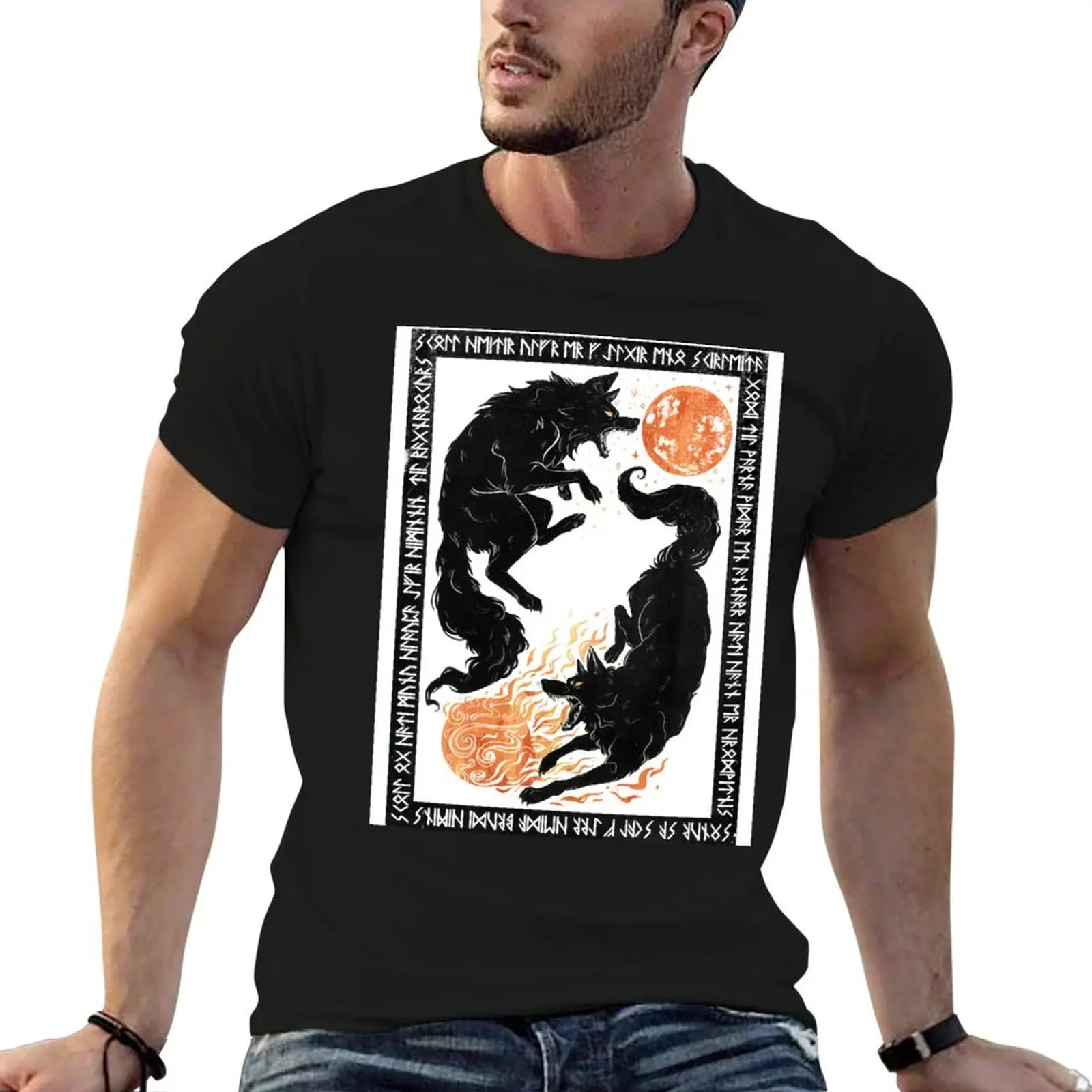 Футболка Hati and Sk?ll синие архивные дешевые вещи облегающие футболки для мужчин