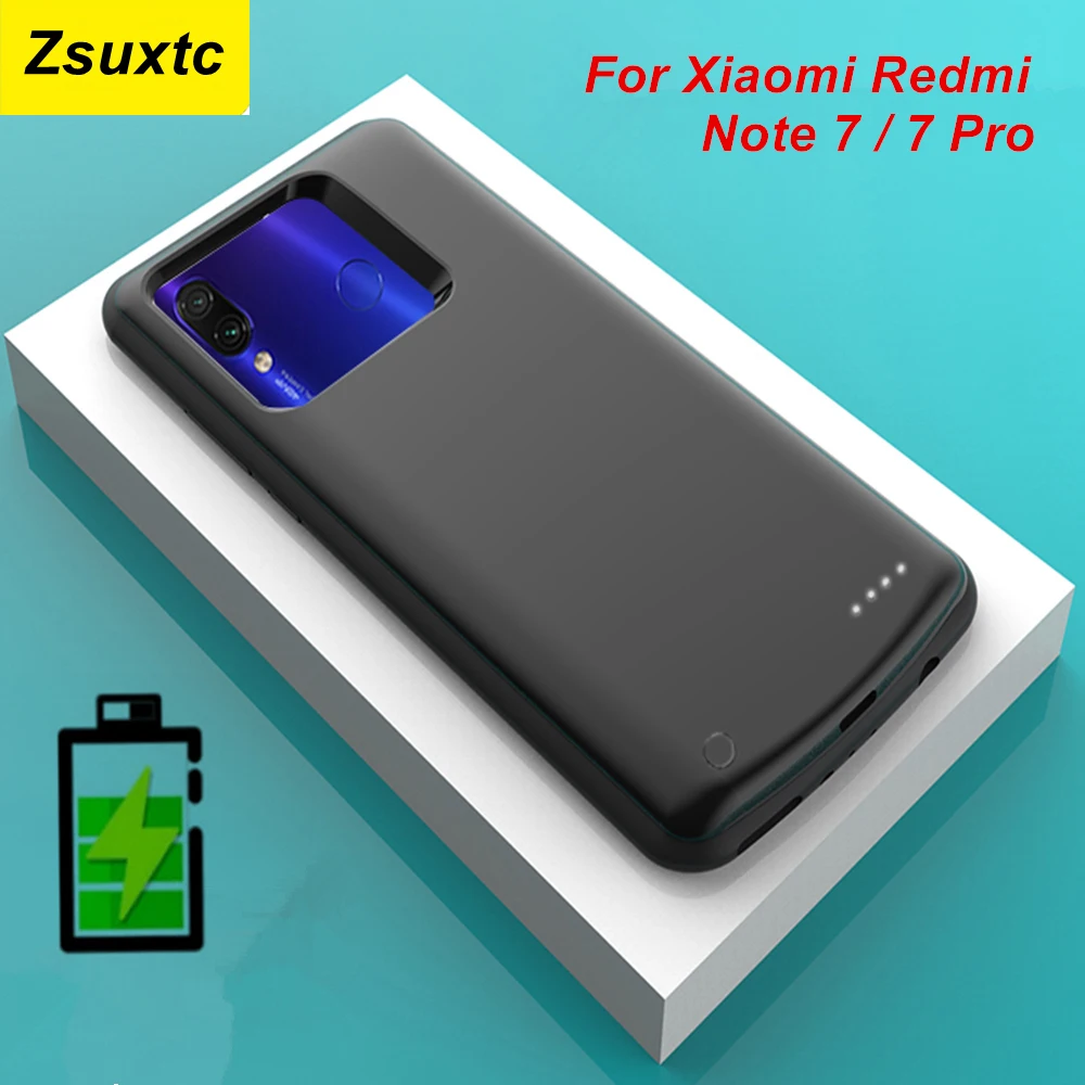 

6500Mah Power Case For Xiaomi Redmi Note 7 Battery Case Redmi Note7 Pro Smart Charger Cover Power Bank Note 7 Pro Battery Case