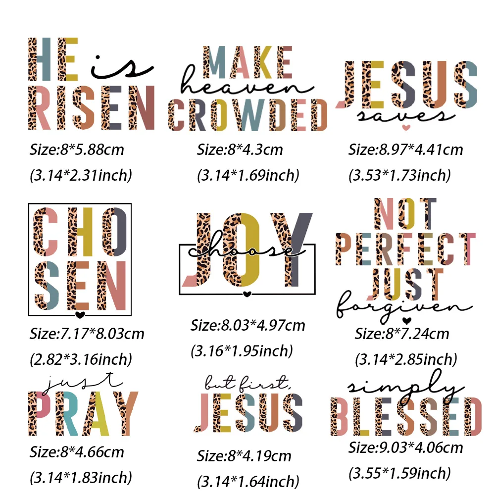 9 шт. термотрансферы для сумок одежды футболок