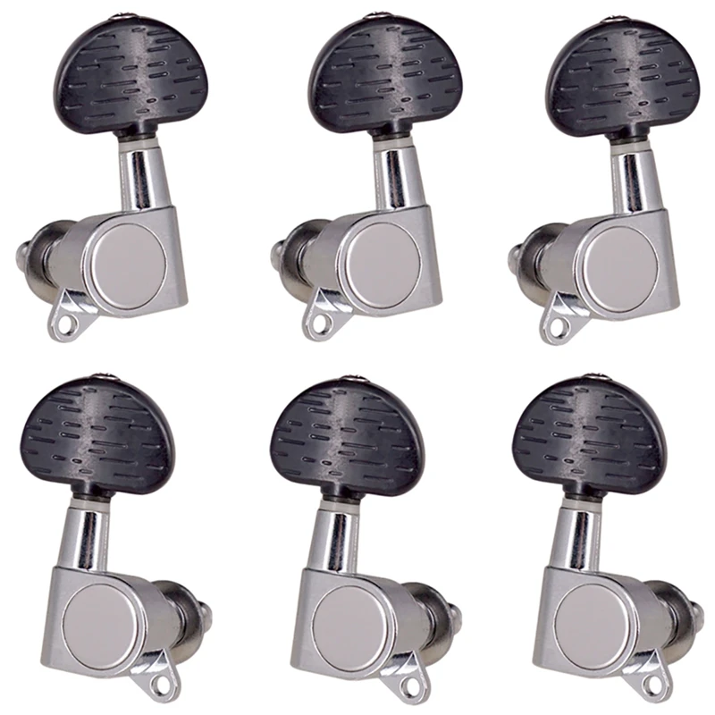 

6Pcs 3R3L Fully Enclosed Guitar Tuning Pegs Tuners Machine Head Parts For Guitars Acoustic String Parts