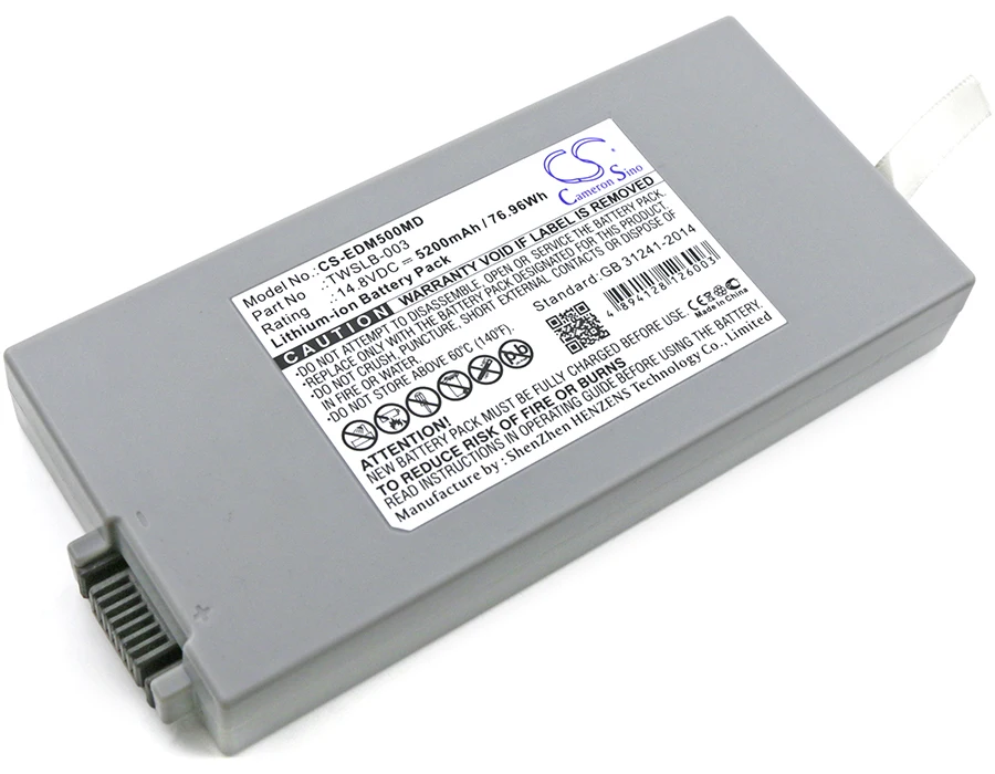 аккумулятор Cameron Sino Medical 14 8 В 5200 мАч для EDAM M3 Drager Vista 129 F2 V8 M8B IM8B Monitor 120