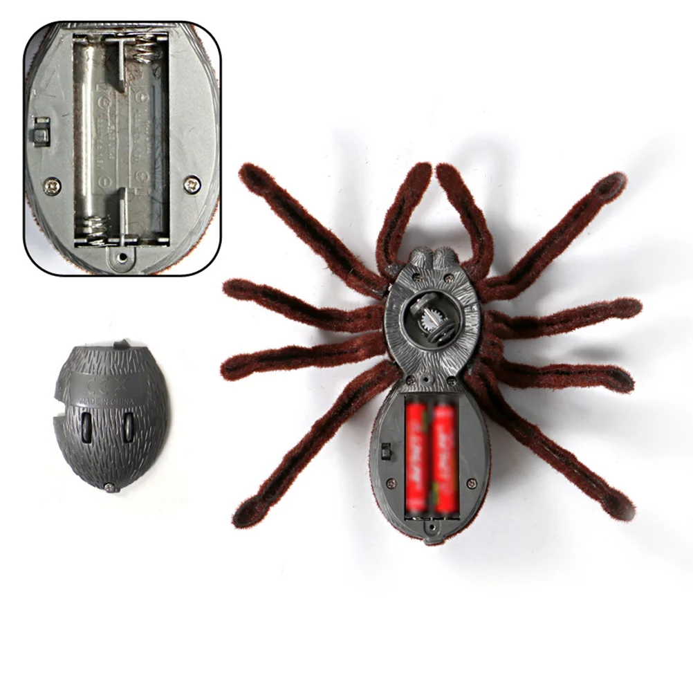 

Spider Toy Remote Control Prank Araneid Simulation Halloween Props Toys Electric Decoration Plastic Realistic Controlled Large
