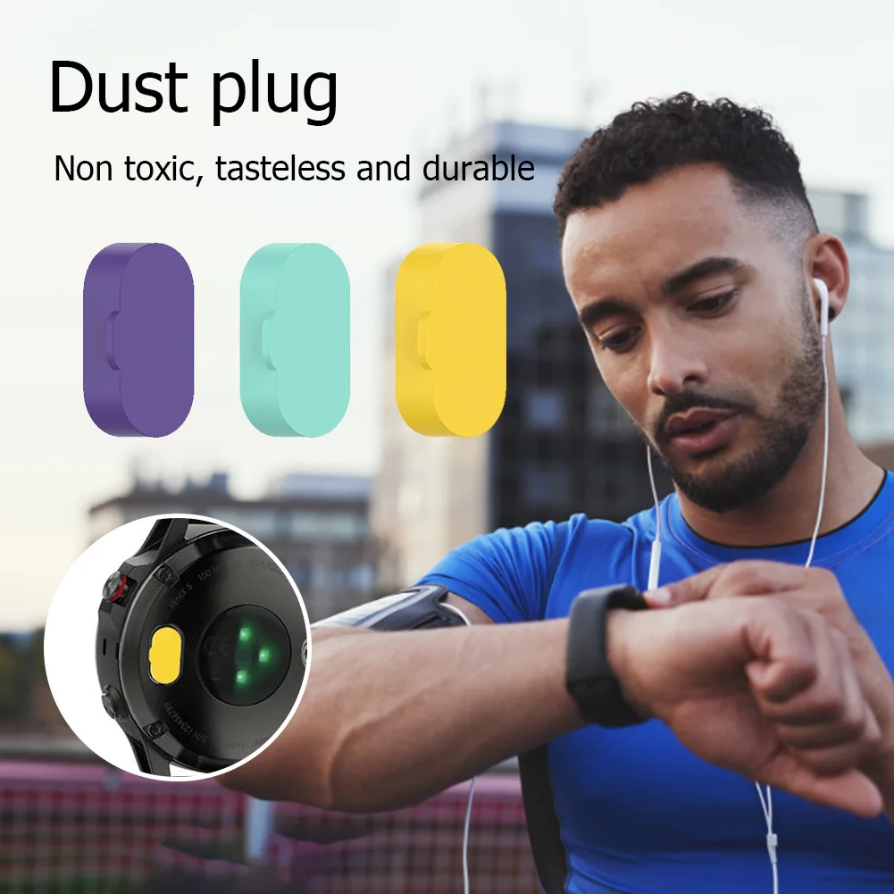 10pcs Silicone Anti-Dust Plug Cover Charging Port Protection Cap for Garmin Fenix 7 / 7S 7X Watch Accessories |