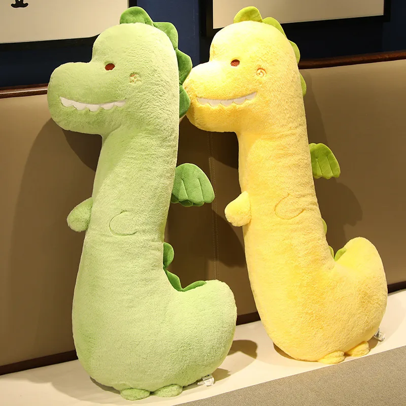 

Zqswkl 70/95cm green strip dinosaur plush toy doll pillow sleeping bed dolls animals stuffed toys