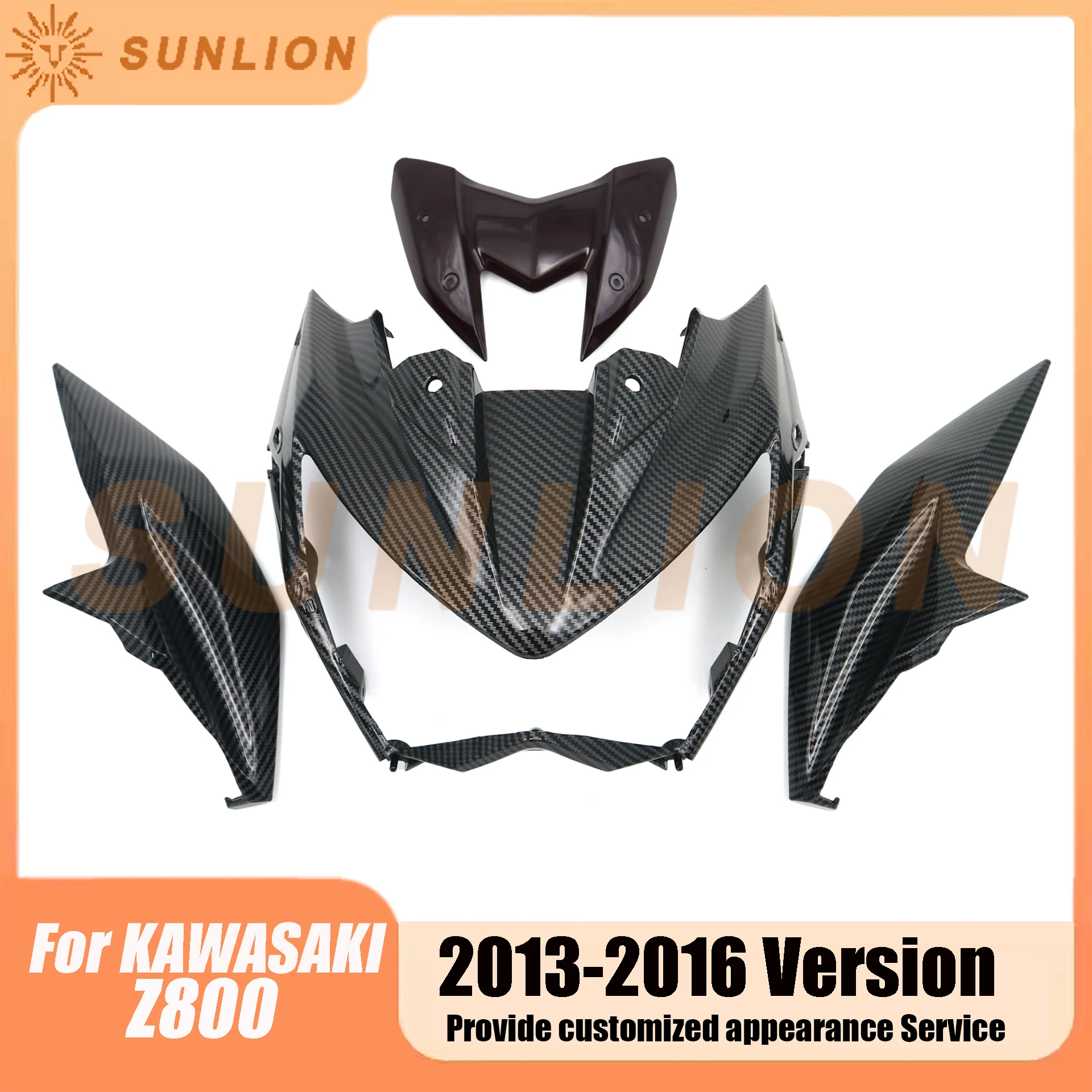 Для Kawasaki Z800 2013 2014 2015 2016 Z 800 Передняя капота верхняя назальная маска верхний нос