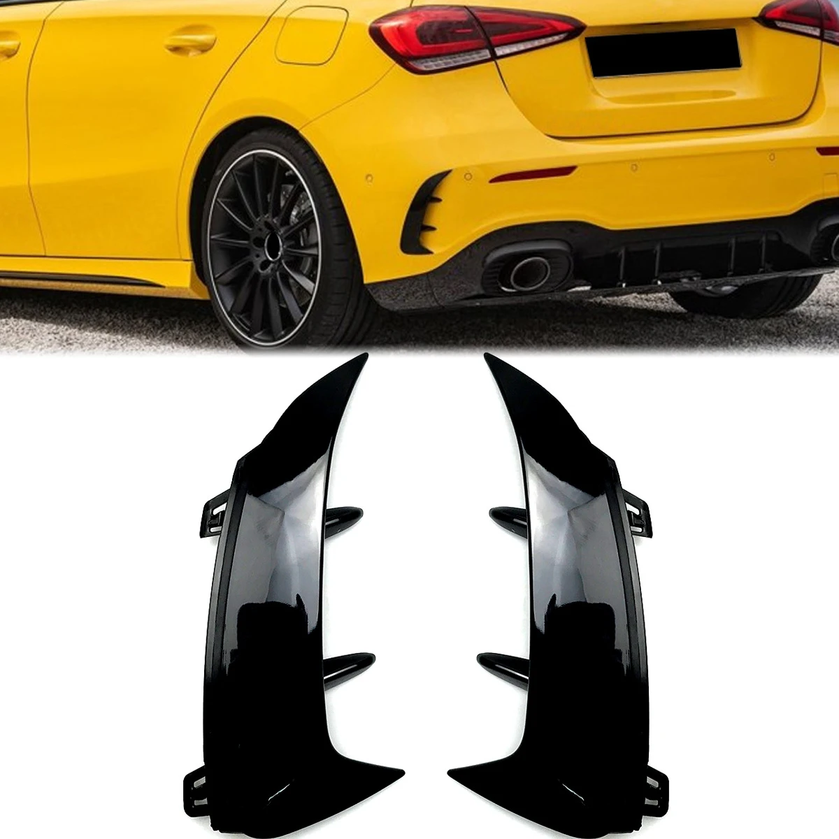 

Задний разветвитель крышка наклейка Нижний Бампер канавки диффузор ветровой нож для Mercedes BENZ W177 A Class A200 A250 хэтчбек