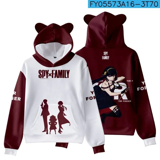 

Cosplay Costume SPY X FAMILY Hoodies Women Graphic Vintage Grunge Printed Female Pullover Anime Grunge Goth Sweatshirts