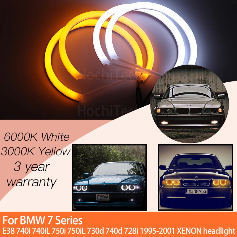 

Angel Eyes Halo Ring Kits for BMW 7 Series E38 740i 740iL 750i 750iL 730d 740d 728i 1995-2001 XENON Headlight