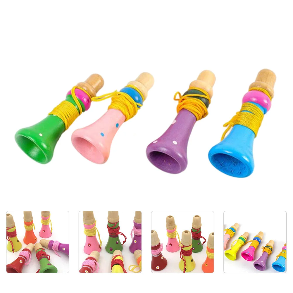 

Whistle Trumpet Toy Kids Horn Kid Noise Maker Slide Train Instrument Baby Party Noisemaker Mini Wooden Wood Wacky Whistles Blow