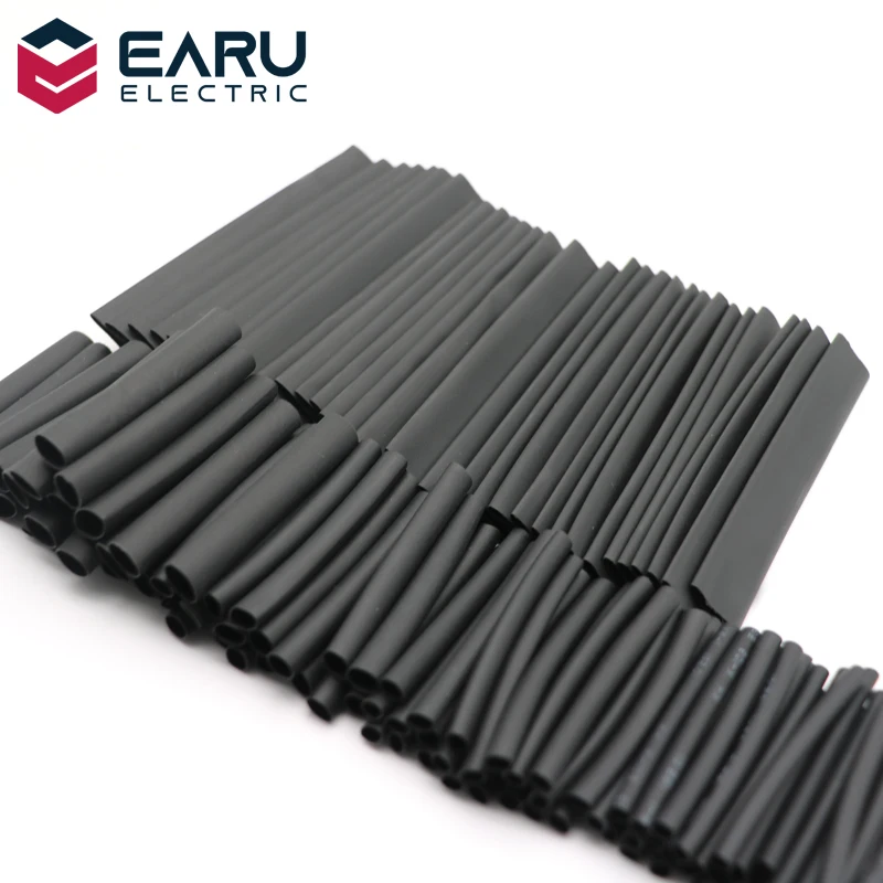 

127 Pcs Heat Shrink Sleeving Tube Tube Assortment Kit Electrical Connection Electrical Wire Wrap Cable Waterproof Shrinkage 2:1