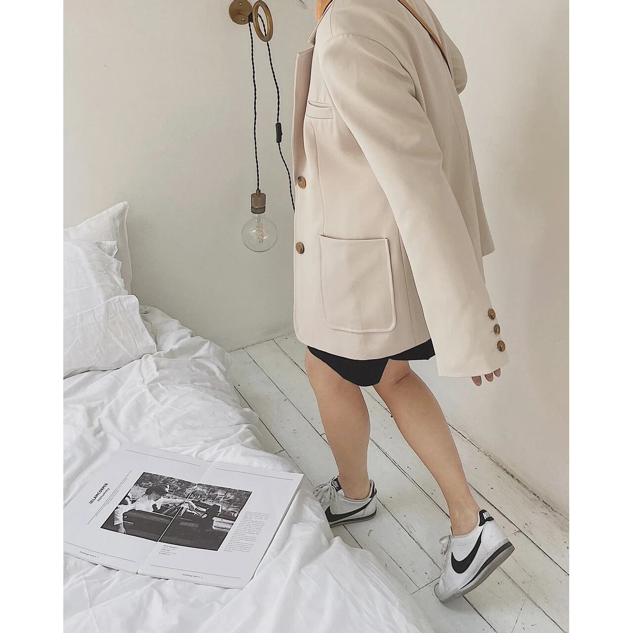 Новинка 2022 Женский блейзер цвета слоновой кости куртка пальто весенне-летняя