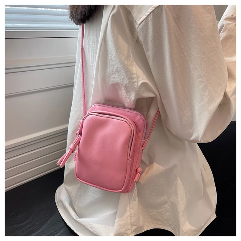 Casual Small Square pu Bag for women Multicolour Messenger Bag Female Shoulder Bag Mobile Phone Bag Wallet Card bag