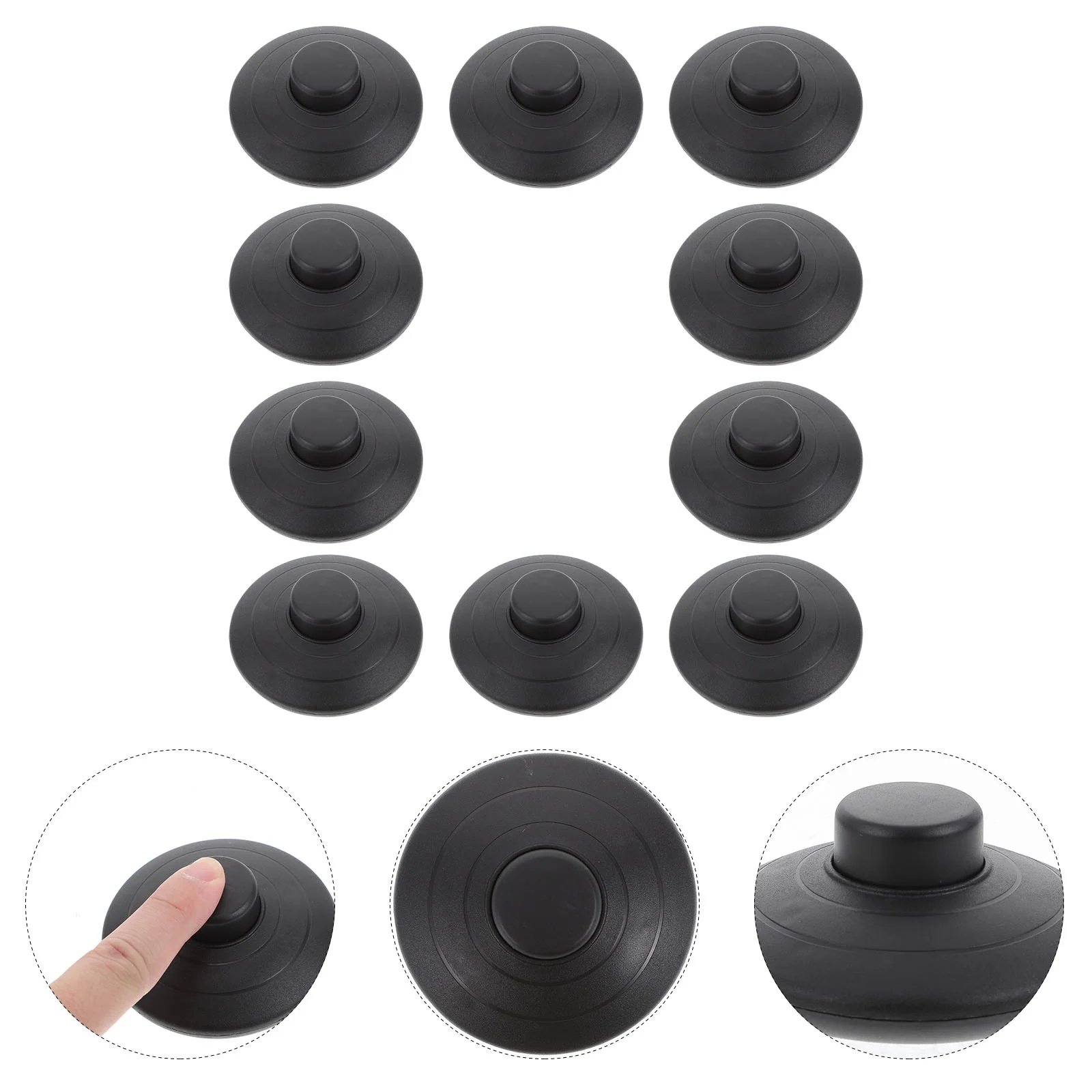 

Switch Lamp Foot Light Pedal Floor Step Push Replacement Button Round Footswitch Control Off Desktop Touch Cordless Cord Led