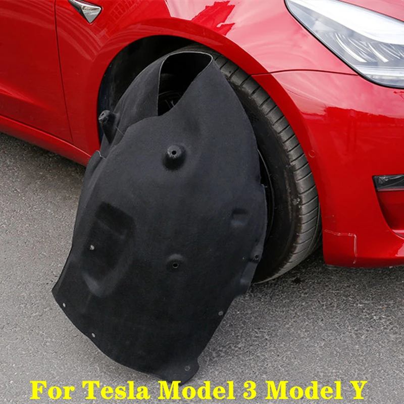 

Звукоизоляционные хлопковые коврики для переднего колеса Tesla Model 3 / Y