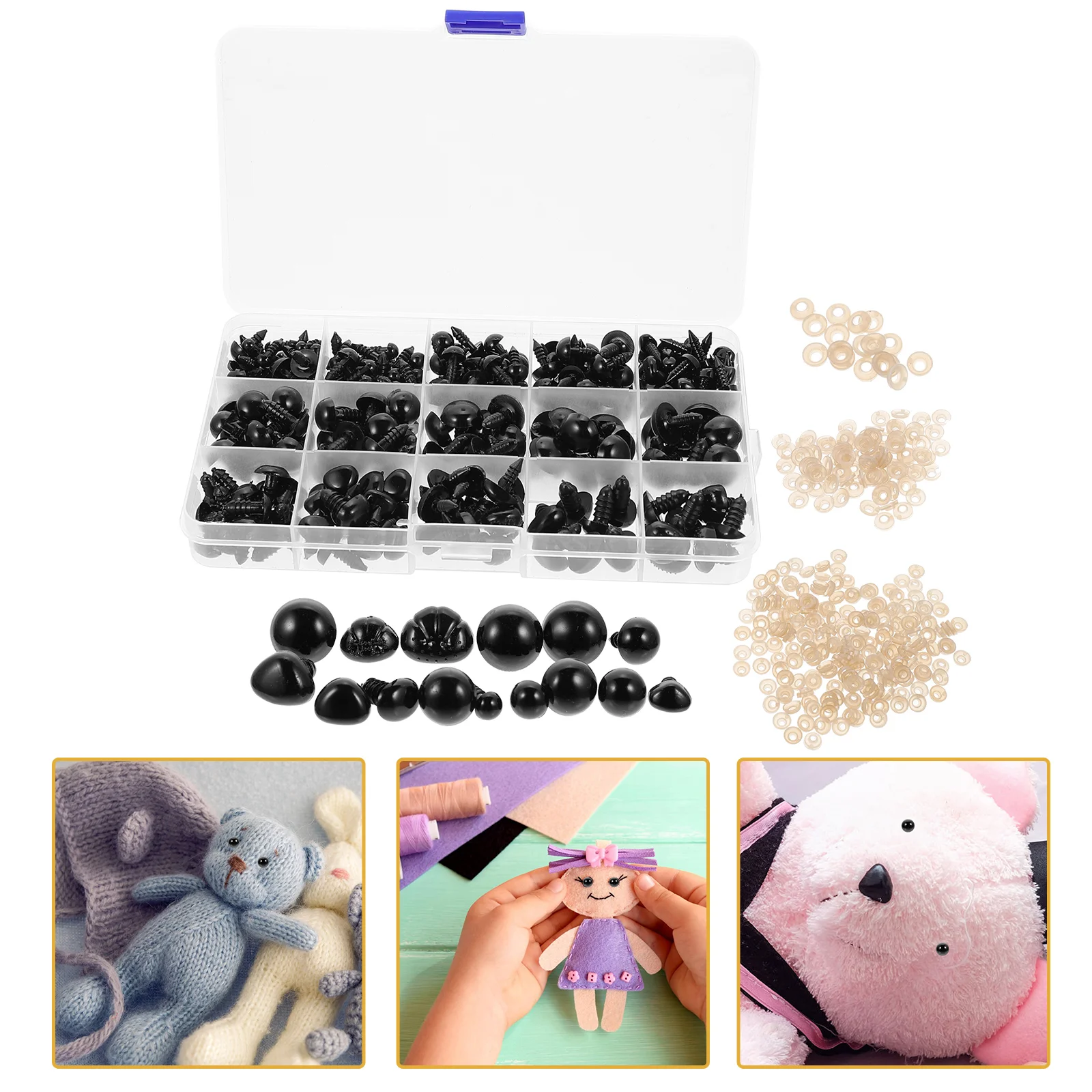 

Eyes Stuffed DIY Noses Plastic Safety Accessories Crochet Washers Crafts Simulated Triangle Oval Decors