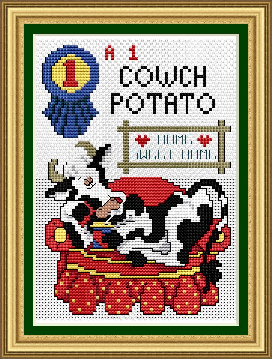 

KTN016 Stich Cross Stitch Kits Craft Packages Cartoon Cow Counted New Designs Needlework Embroidery Cross-Stitching Painting