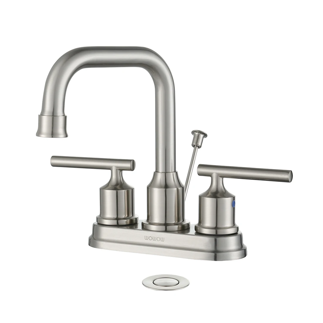 4-inch Bathroom Sink Faucet Center Lift Rod Drain Plug 2hand