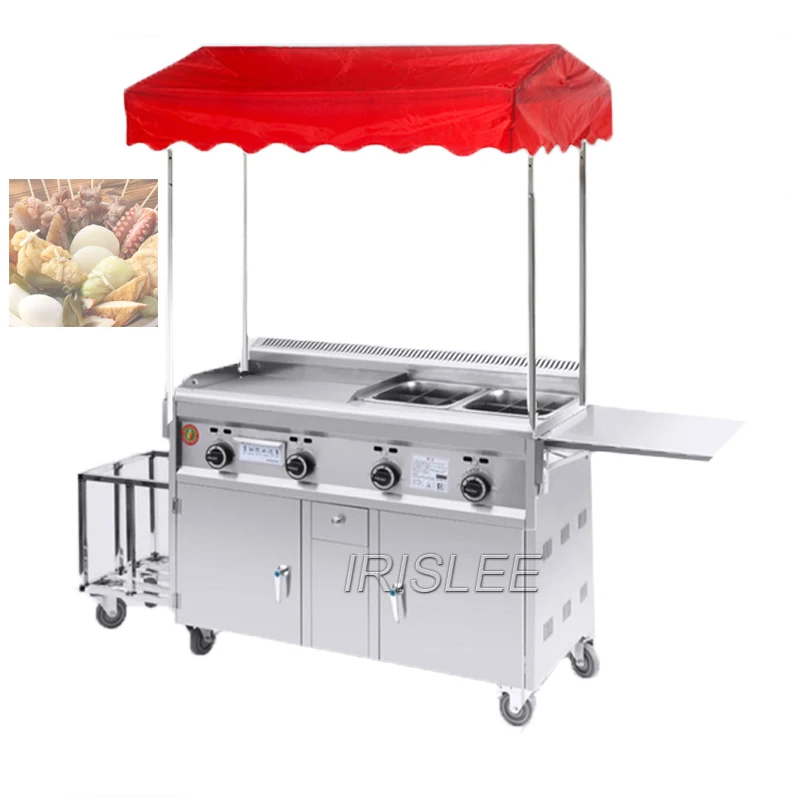 Snack Food Truck Small Gas Mobile Fast Food Cart Mobile Trailer Kitchen For Sale images - 6