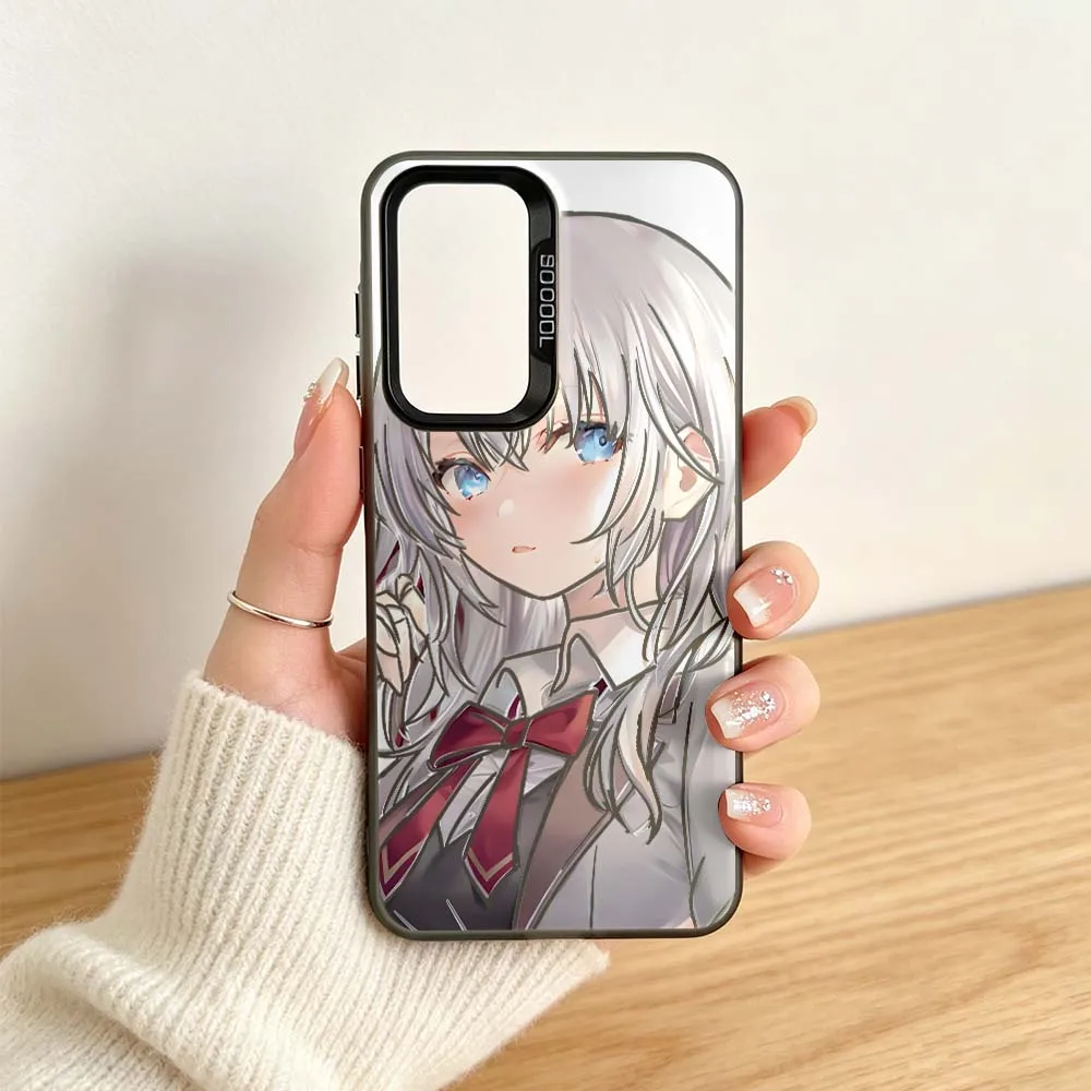 Милый аниме-чехол Alya Soft для Samsung Galaxy A06 A07 A16 A14 A22 A25 A26 A33 A35 A36 A55 A56 M55, цветной серебристый. (art.: 3920dd050f4b3) - 3920dd050f4b3