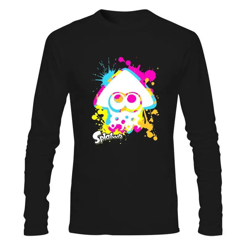 

Man Clothing New Man'S Splatoon 2 Squid T-Shirt Round Neck Cotton Awesome Homme