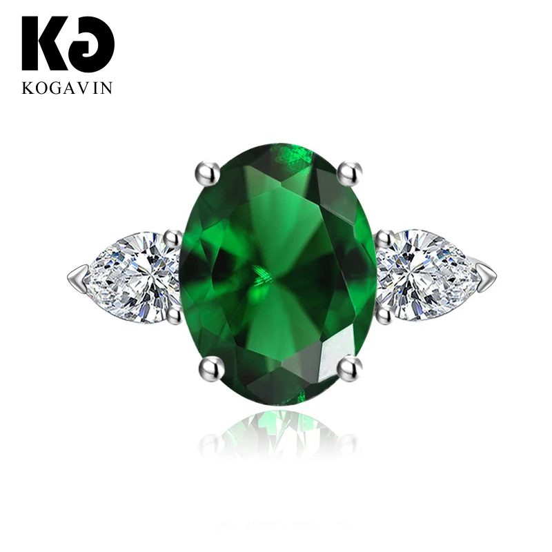 

KOGAVIN anillos Rings Cubic Zirconia Gift Fashion Female Engagement Red Accessories Blue Party Pink anillos mujer Ring Wedding