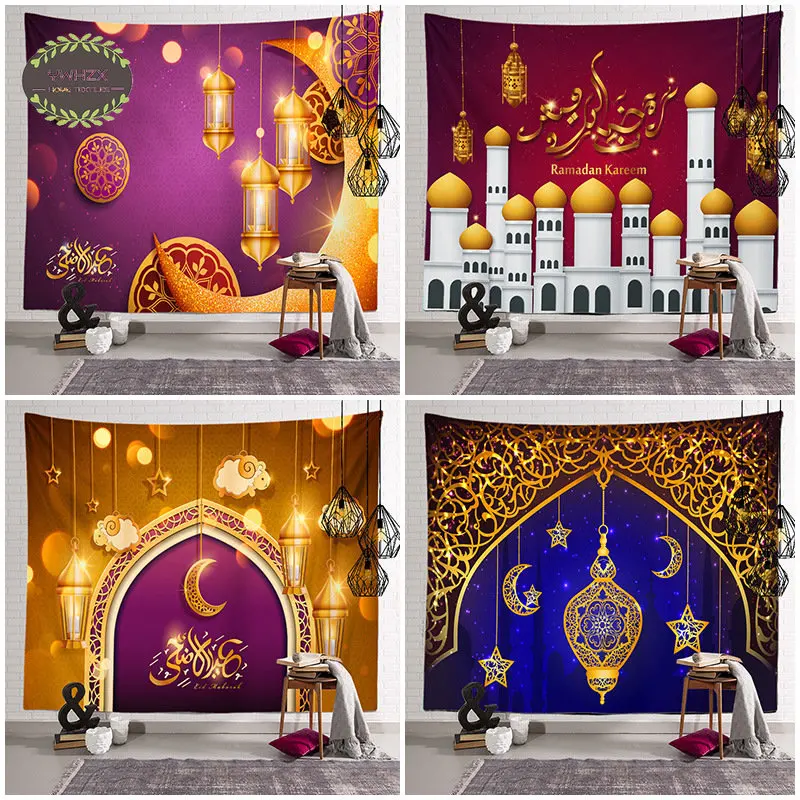 

Ramadan Meditation Tapestry Living Room Wall Hanging Boho Hippie Seven Chakras Cloth Background Bedroom Decoration Tapestries