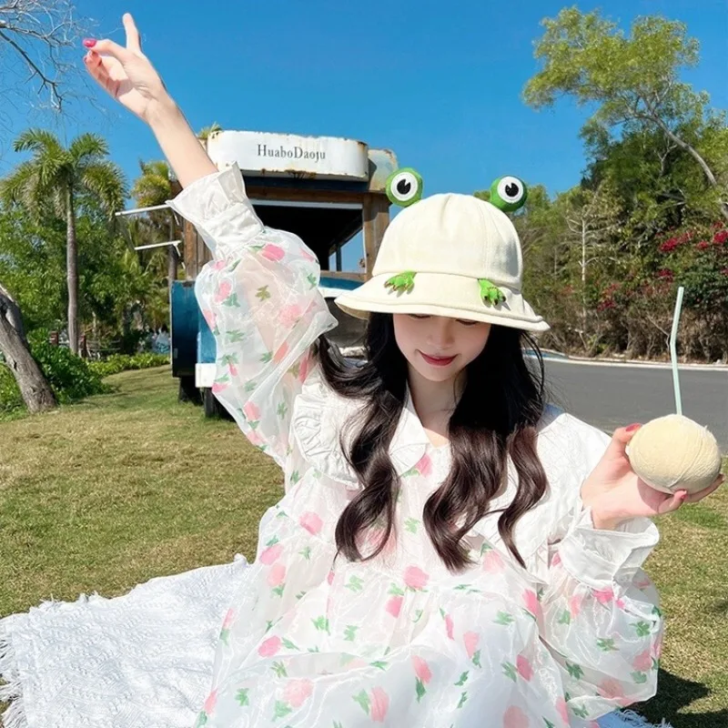 Шляпа для детей и родителей Женская весна-осень женская простая Панама прогулок