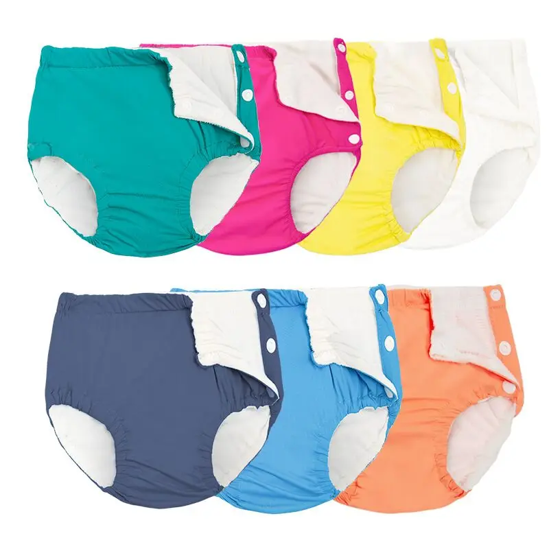 20pcs Baby Swim Nappy Diaper Cover Waterproof Swimwear Cloth Nappies Swimming Trunks Pool Pants