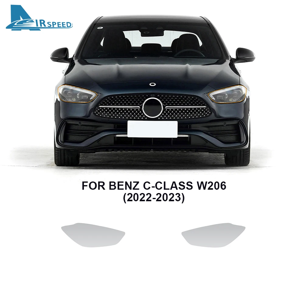 

Защитная пленка для передней фары Mercedes Benz C Class W206 2022 2023 дюйма, специальная прозрачная наклейка из ТПУ