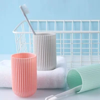 creative couple home wash cup simple outdoor travel wash cup portable cylindrical toothbrush toothpaste storage box bathroom se