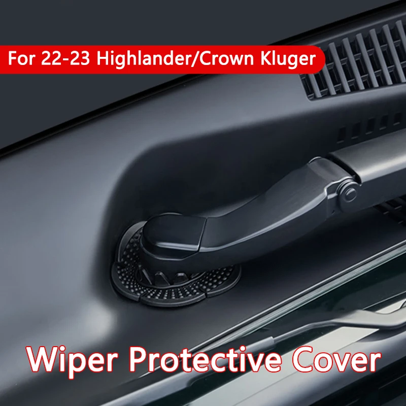 

Car Windshield Wiper Hole Cover Fit For Highlander Crown Kluger 2022 2023 Silicone Wiper Arm Hole Protective Prevent Debris Leaf