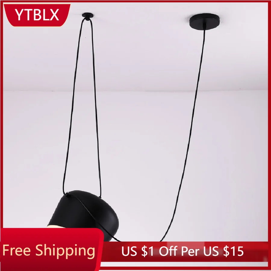 

LukLoy Nordic Simple Style Pendant Light Living Room Study Bedroom Decorative Lamp High Quality Aluminum Restaurant Pendant Lamp