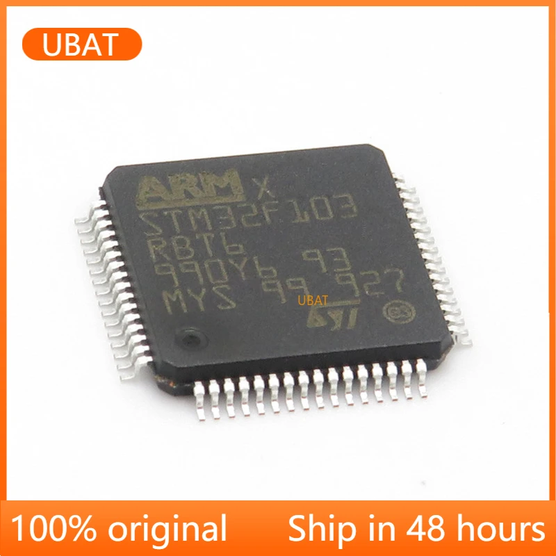 

1-100 шт., 32-битный микроконтроллер STM32F103RBT6