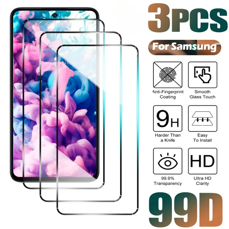 Закаленное стекло для Samsung M10 M20 M30 M11 M31 M13 M23 M33 3 шт.